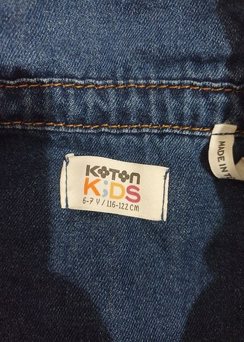 6 Yaş Beden Erkek Çocuk Bohem Denim Gömlek