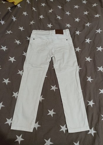 LC Waikiki Beyaz Erkek Çocuk Regular Fit Pamuk Pantolon