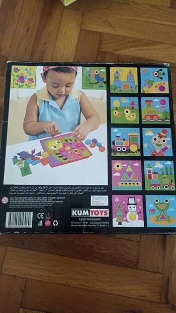 4 yaş ve üzeri için Şeklini keşfet kutu oyunu...