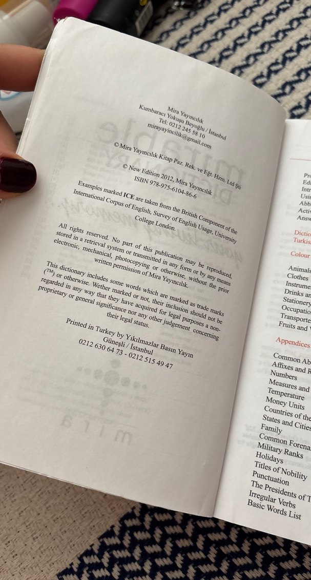 Mirable Dıcrionary İngilizce Öğrenenler İçin Sözlük - Görsel 2