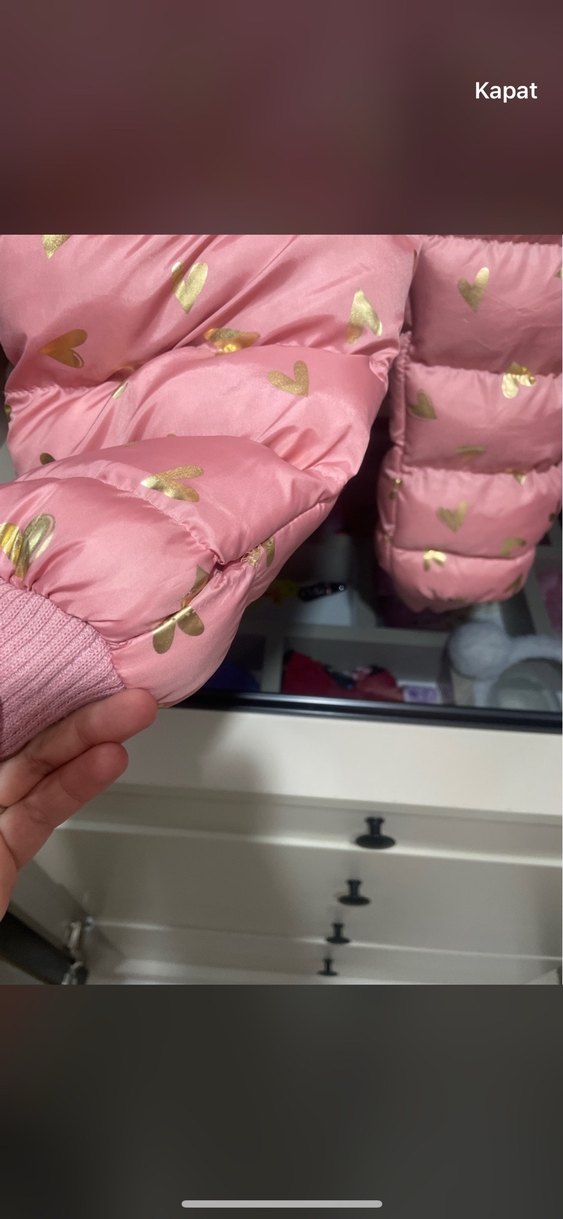 Pembe Nakışlı Kürklü Bebek Kız Tulumu - Görsel 5