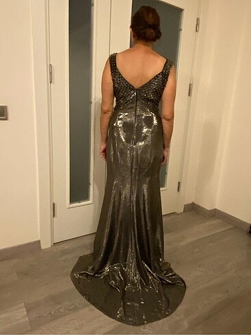 Şık abiye elbise - Görsel 6