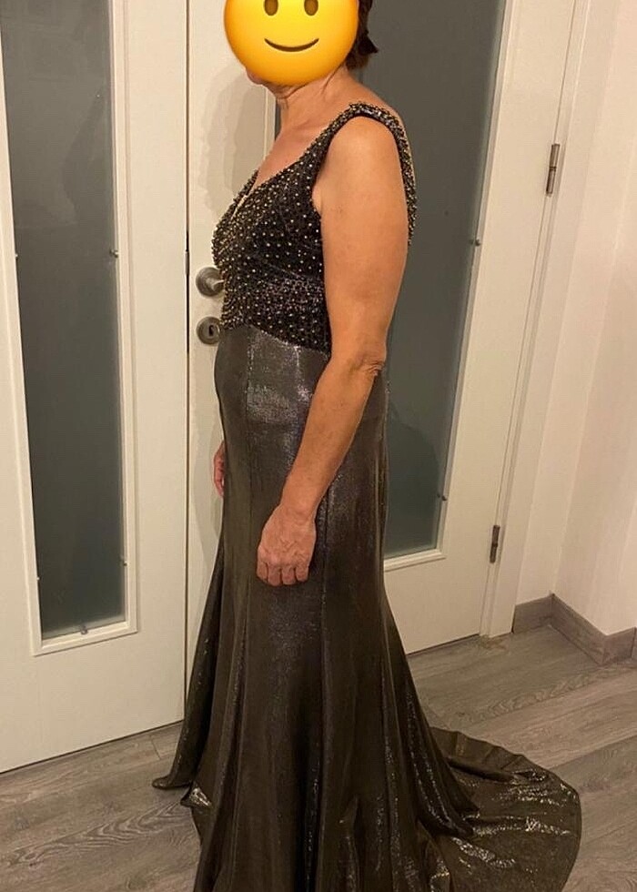 Şık abiye elbise - Görsel 4