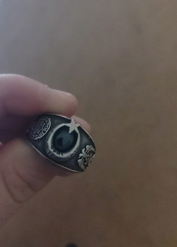 Siyah Gümüş Erkek Polis Yüzüüü - Görsel 7