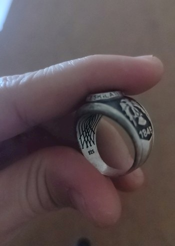 Siyah Gümüş Erkek Polis Yüzüüü - Görsel 5