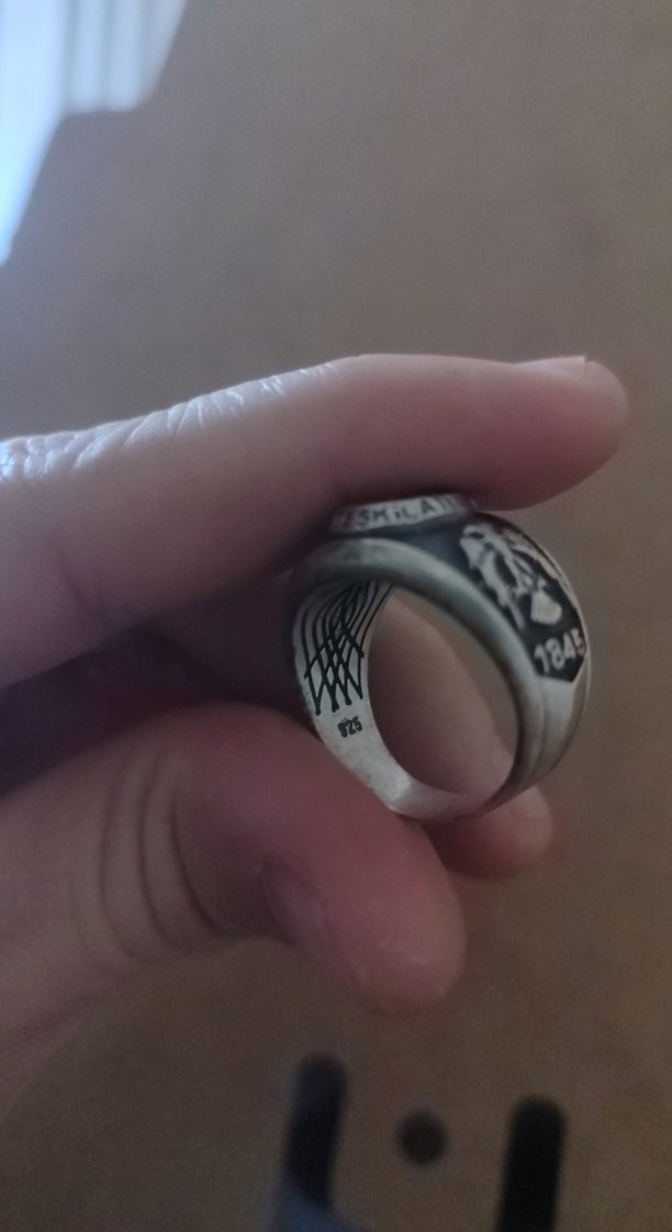 Siyah Gümüş Erkek Polis Yüzüüü - Görsel 5