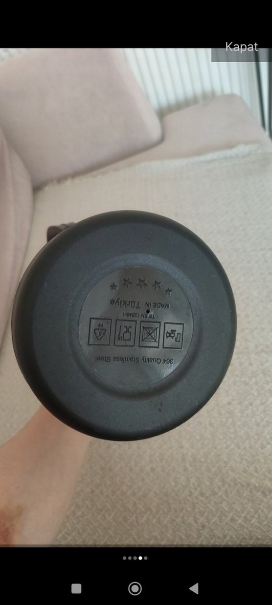 Schafer Parlak Bej Termos - Görsel 3