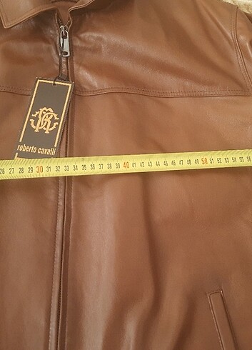 3xl Beden ORJİNAL ROBERTO CAVALLİ SIFIR GERÇEK DERI MONT