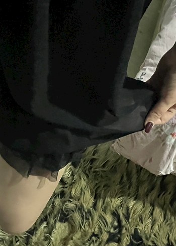 Dantel Detaylı Siyah Mini Gotik Elbise - Görsel 5