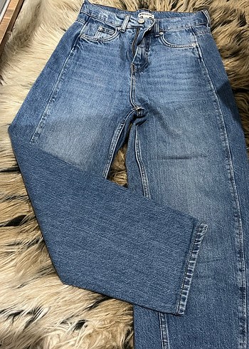 mavi jogger kot pantolon - Görsel 4