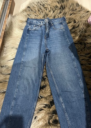 mavi jogger kot pantolon - Görsel 2