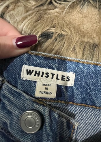 mavi jogger kot pantolon - Görsel 3