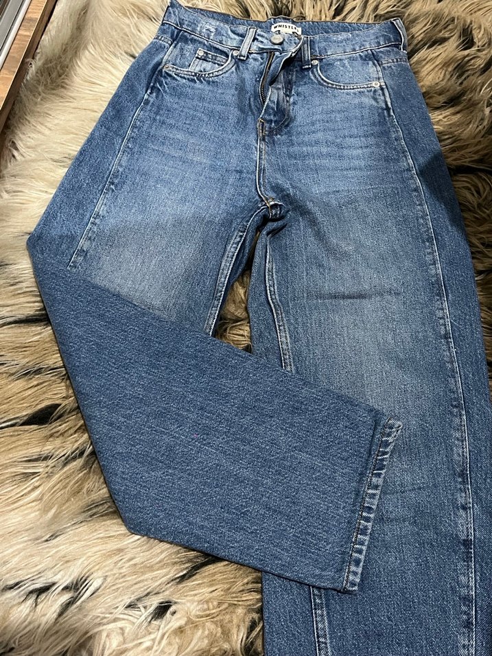 mavi jogger kot pantolon - Görsel 4