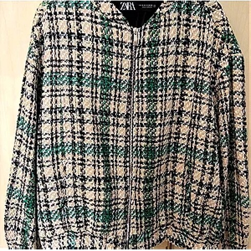 l Beden yeşil Renk Mont (Zara)