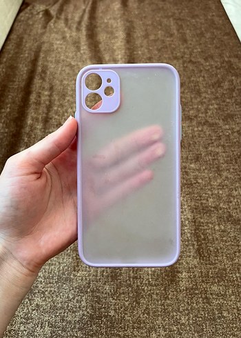 Mor Transparan Telefon Kılıfı iPhone 11