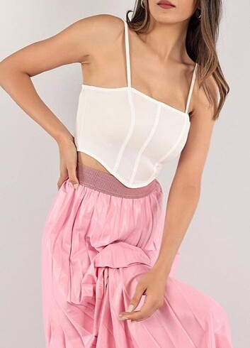 Askılı Crop Bluz