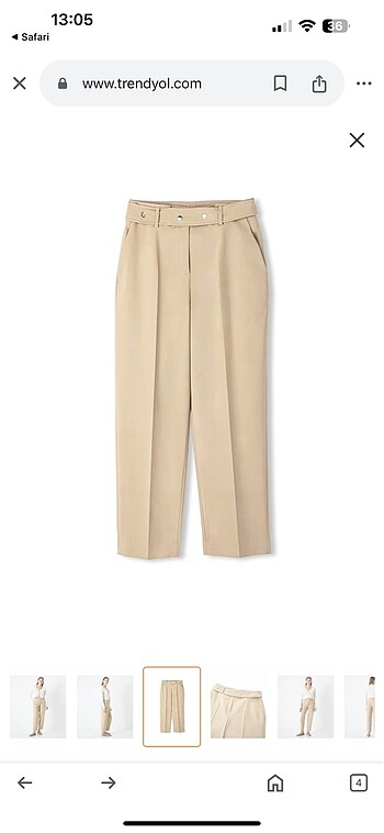 İpekyol metal aksesuarlı pantolon - Görsel 3