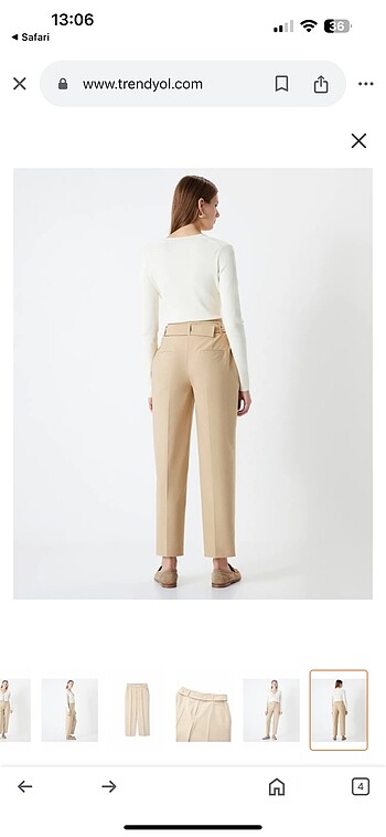 İpekyol metal aksesuarlı pantolon - Görsel 6