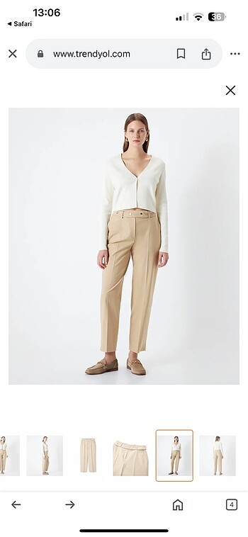 İpekyol metal aksesuarlı pantolon - Görsel 5