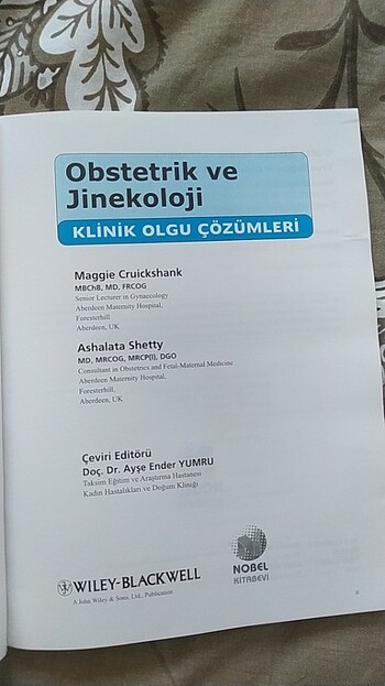  Beden Renk Obstetrik ve jinekoloji