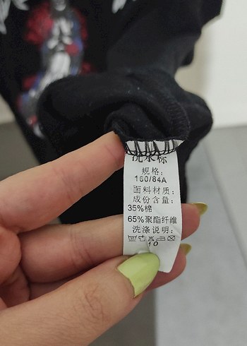 Siyah Baskılı Gotik Kadın Tişört - Görsel 4