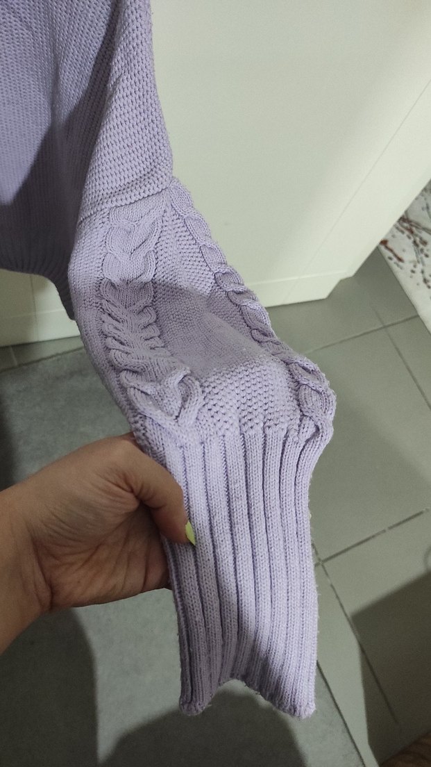 Lila Kadın Kazak - Görsel 5