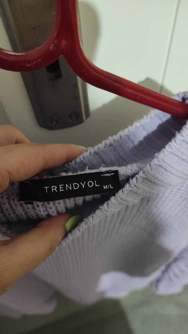 Lila Kadın Kazak - Görsel 3