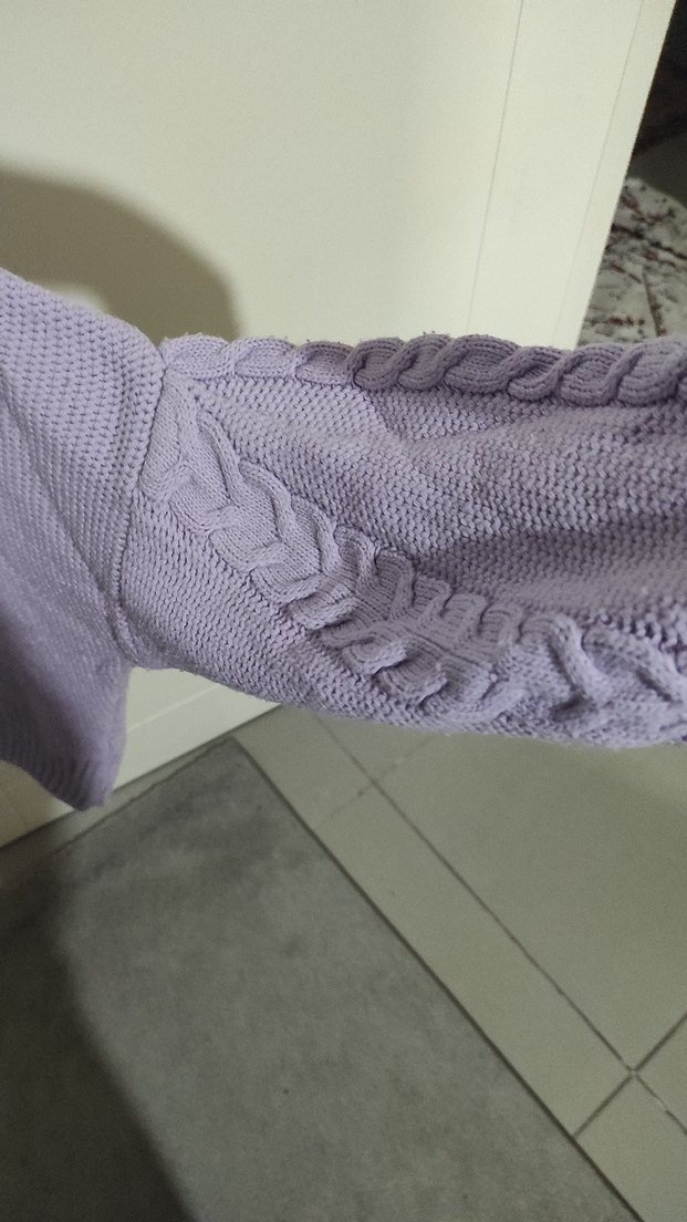 Lila Kadın Kazak - Görsel 4