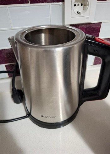 Orçelik Gri-Kırmızı Elektrikli Su Isıtıcısı üstü yokkk - Görsel 2