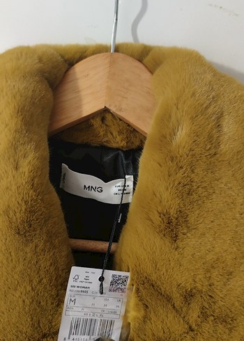 Kahverengi Kadın Midi Boy Suni Kürk Ceket - Görsel 7