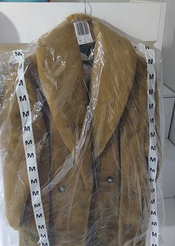 Kahverengi Kadın Midi Boy Suni Kürk Ceket - Görsel 9