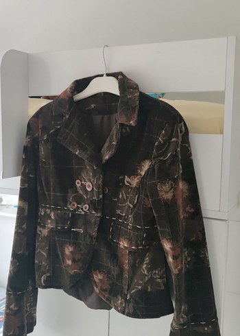 Düğmeli Vintage Kadın Ceket - Görsel 6