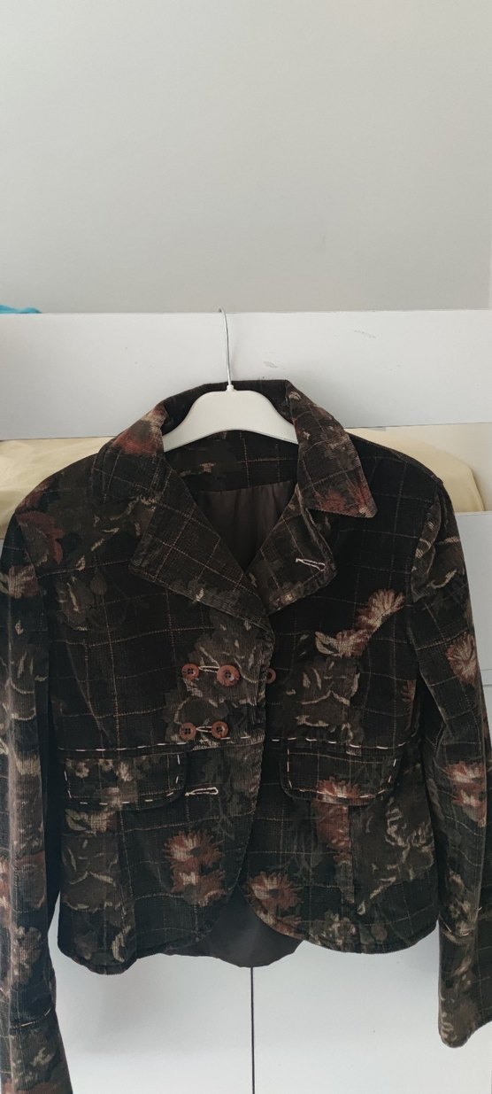 Düğmeli Vintage Kadın Ceket - Görsel 2