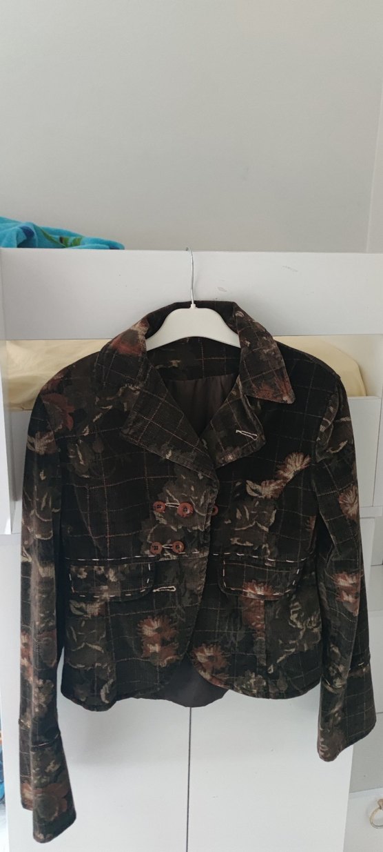 Düğmeli Vintage Kadın Ceket - Görsel 3