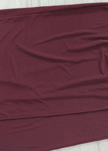 Bordo Drapeli Kadın Şal - Görsel 3