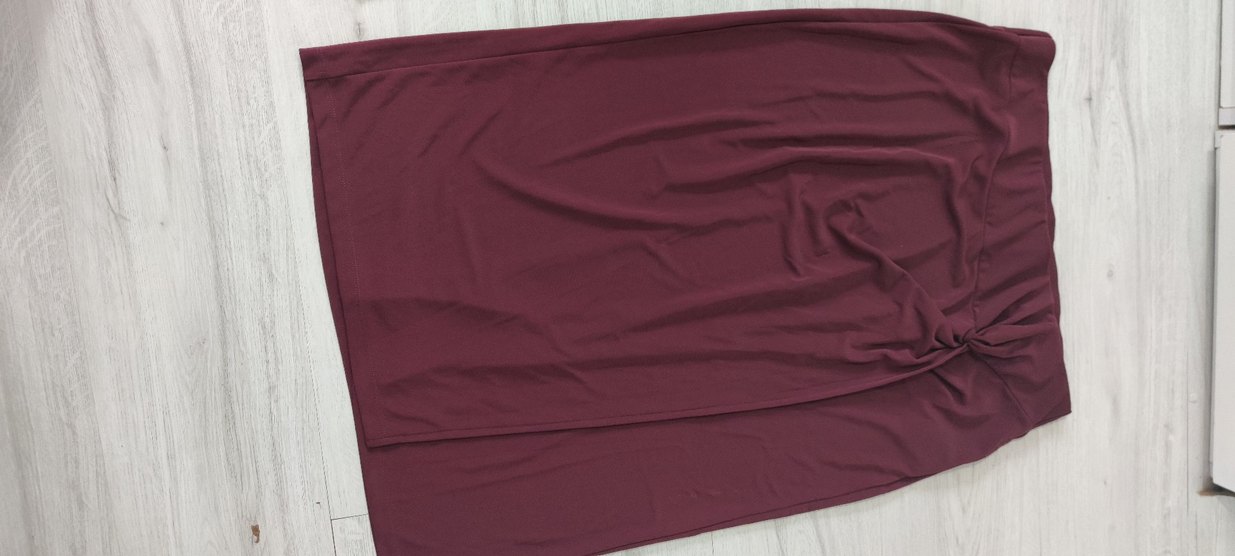 Bordo Drapeli Kadın Şal - Görsel 3