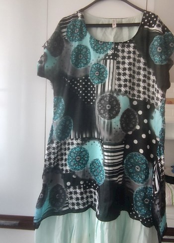 Yeşil Midi elbise - Görsel 6