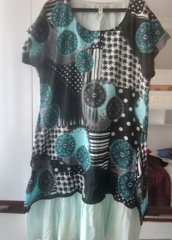 Yeşil Midi elbise - Görsel 8