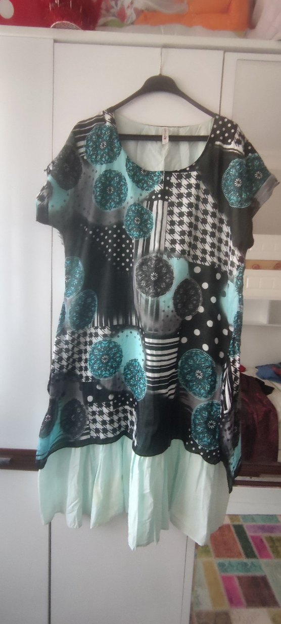 Yeşil Midi elbise - Görsel 4