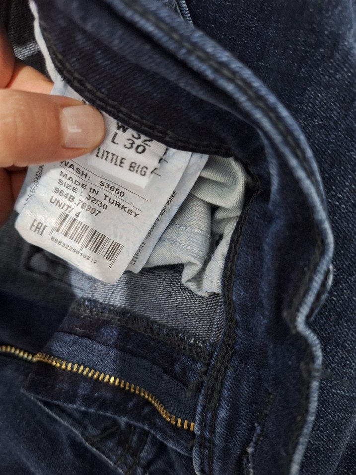 Erkek Lacivert Denim Midi Jean Şort - Görsel 2