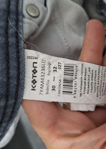 Gri Erkek Denim Jean - Görsel 2