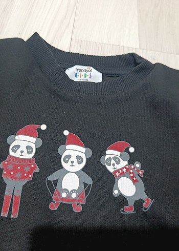 Erkek Çocuk siyah i Pamuklu Sweatshirt - Görsel 3