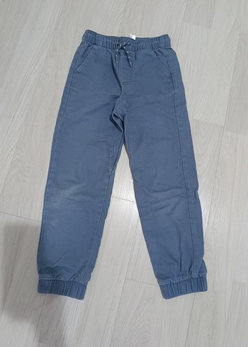 Erkek Çocuk Mavi Elastik Bel Rahat Kesim Pantolon - Görsel 3