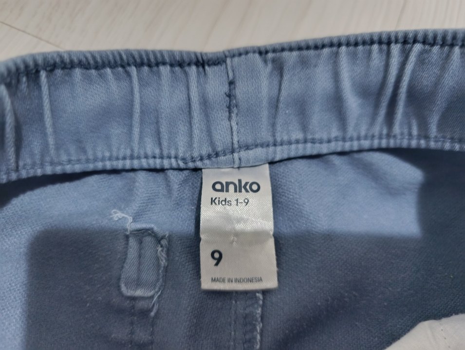 Erkek Çocuk Mavi Elastik Bel Rahat Kesim Pantolon - Görsel 4