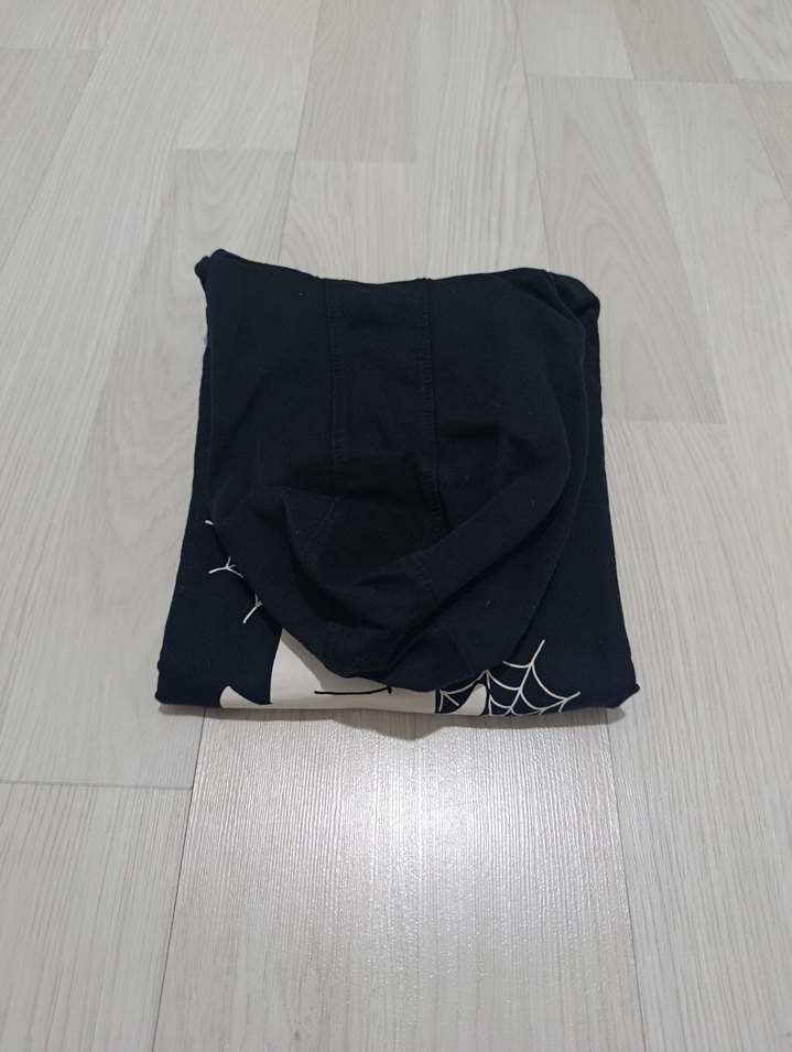 LCW erkek çocuk Siyah Baskılı Kapüşonlu Sweatshirt - Görsel 4