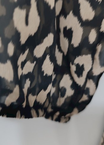 DeFacto Kahverengi leopar Desenli Midi Elbise - Görsel 4