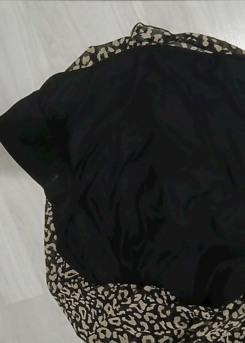 DeFacto Kahverengi leopar Desenli Midi Elbise - Görsel 8