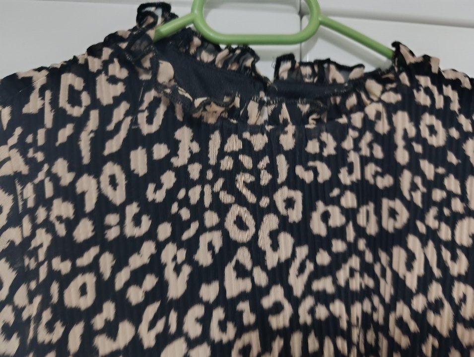 DeFacto Kahverengi leopar Desenli Midi Elbise - Görsel 3