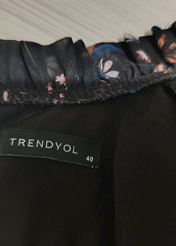 Uzun Kollu, Yüksek Yakalı Çiçek Desenli Midi Elbise - Görsel 9