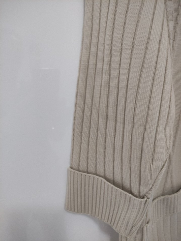 Bej Kadın Düğmeli Midi Hırka - Görsel 4